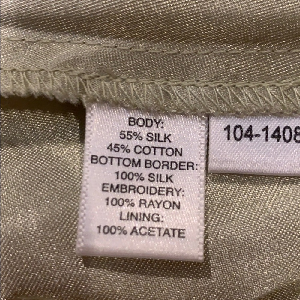 NWT embroidered silk blend Ann Taylor full skirt, Sz2 - Picture 10 of 13